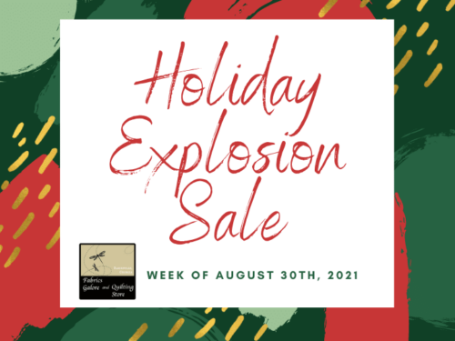 Holiday Explosion Sale - Week of August 30, 2021